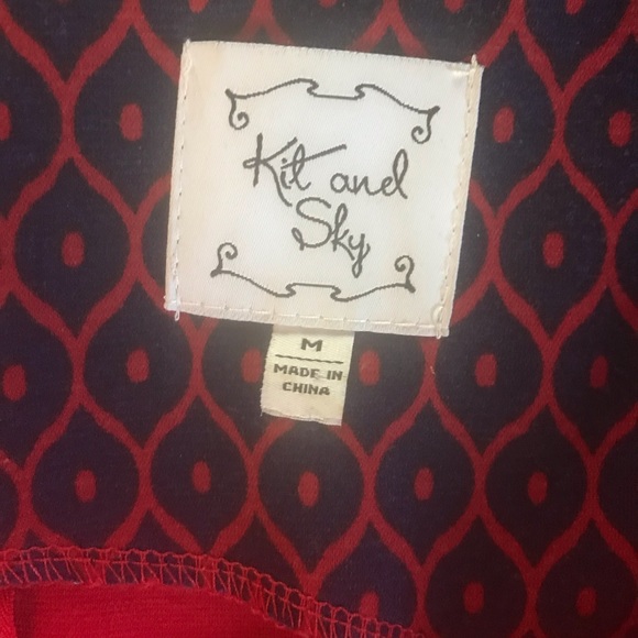 Red Fit and Flare Dress - Picture 4 of 4